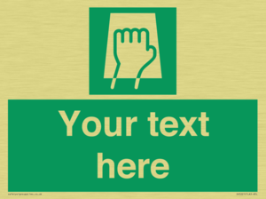 Custom Push Pad Sign